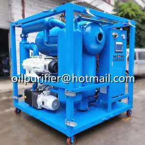 Double Stage Vacuum Transformer Oil Reproductive Machine With Resistance To High Voltage, Dielectric Oil Particles or Sludge Flushing System, Old Transformer Oil Recycling Machine thumbnail-2