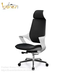 Ergonomic Leather Swivel Chair Office Chair for Office Use Leather Fabric Office Chair thumbnail-1