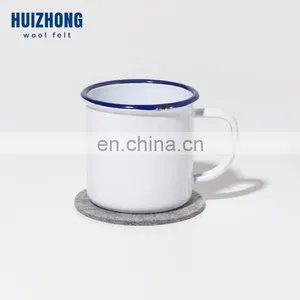 Wool Felt Coasters 100% Felt Die Cutting 5mm Thickness Tea Cup Round Coaster thumbnail-6