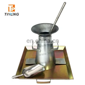 Concrete Slump Cone Test Set With Base Plate and Scoop and Tamping Bar and Funnel thumbnail-2