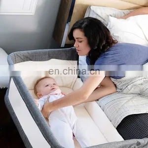 Luxury Portable Baby Crib Infant Bedside Sleeper Lightweight Bassinet thumbnail-3