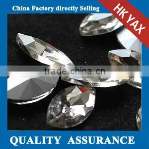 0322L New Fancy Point Back Glass Horse Eye Shaped Rhinestones,shaped Rhinestone Horse Eye,horse Eye Rhinestone Shaped thumbnail-1