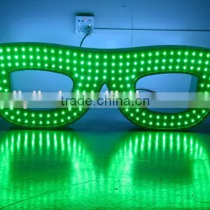 Hot!!! Green/ Blue Flashing Illuninated LED Advertising Signs for Optician thumbnail-2