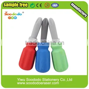 Tool Set Knife Shaped Pencil Rubber Eraser for Boys thumbnail-3