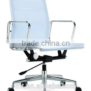 New Product Yellow Leather Office Chair No Swivel/Swivel Office Chair No Wheels thumbnail-3
