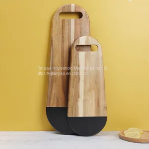 Acacia Wood Serving Cutting Board Kitchen Chopping Tray Boards Meat Cheese Bread Vegetables Fruits Wooden Chopping Blocks thumbnail-1