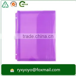 a4 Plastic Clear pp 3 Hole Punched Document File Bag for Binders thumbnail-4