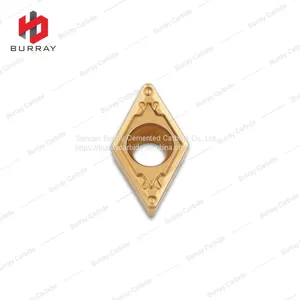 DCMT11T308-HQ Carbide Turning Insert With CVD Yellow Coated for Steel thumbnail-2