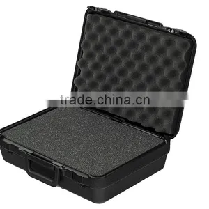 Black Molded Plastic Carrying Case, Rugged Polypropylene Flight Case Tool Storage Box thumbnail-4