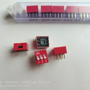 Taiwanese KE DIP Switch DSWB03LHGET DIP3 Plug-in 3-position Toggle Switch Coding Switch thumbnail-2