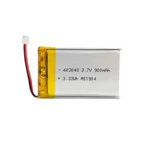 Li Ion Lipo 603048 3.7V 800mAh Rechargeable Lithium Ion Battery for Bluetooth Earphone thumbnail-1