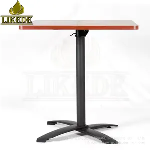 Adjustable Aluminum Folding Table Metal Coffee Dining Table for Restaurants thumbnail-3