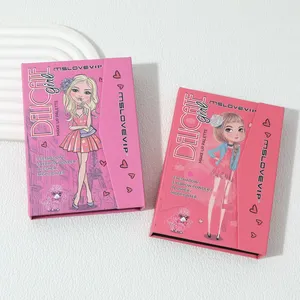 29 Color Eyeshadow Palette Book Customized Logo Girls Glitter Face Palette La Sombra De Ojos thumbnail-3