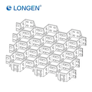 Wholesale Stainless Steel 410s Tortoise Shell Mesh Double Clench Bonding Hole Hexmetal Perforated Expanded Liner Cutting thumbnail-1