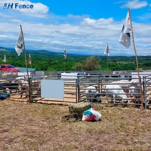 High Quality Australia Galvanized Welded Metal Steel Sheep and Goat Fence Corral Panels for Sale thumbnail-2