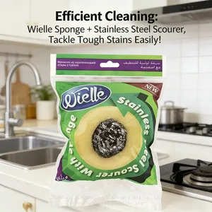 High Quality Stainless Steel Scrubber Anti-Rust Steel Cleaning Ball - Ideal for Humid Kitchen & Bathroom Areas thumbnail-2