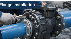 PVC Flange Check Valve JIS Standard Non Return Valve for Pipeline System thumbnail-3
