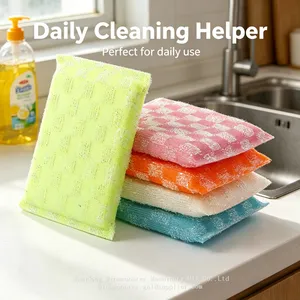 Non-Scratch Kitchen Cleaning Sponges Dual Sided Sponges for Pots, Pans & Dishes thumbnail-1