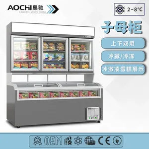 Mother Child Cabinet, Upper and Lower Combination Freezer thumbnail-5