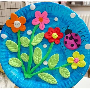 Precision Molded Pulp Blanks,Molded Pulp 3D Craft Board Blanks, Sturdy Drop-resistant Kids Art Supplies for Paper Plate Art & Clay DIY thumbnail-1