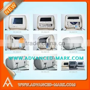 New 7'' Headrest DVD/USB/SD/IR/FM Transmitter/Game Function/Hannstar Panel/Sony Len/abuchi Motor, 12 Warranty thumbnail-1