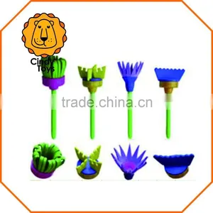 EVA Stamps Brushes Floral Patterns 4 Pcs for Kids thumbnail-1