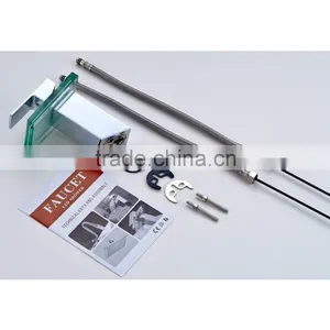 Hot Sell Chrome Plated LED Glass Wash Glass Waterfall Basin Tap thumbnail-2
