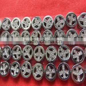 High Quality Direct Sales Alloy Jewelry DIY Peace Symbol Charm Sliders thumbnail-1