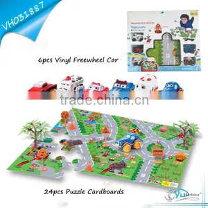 New Kids Toys for 2015-Puzzle Toys And Vinyl Free Wheel Car thumbnail-1
