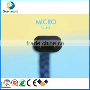Highly Pratical Nylon USB Cable Data Cable Mobile Charger for Micro&Apple thumbnail-4