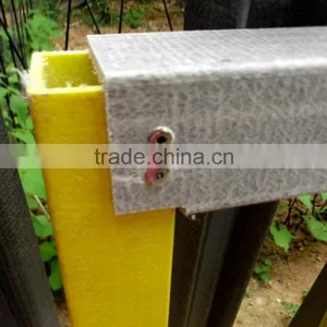 Round and Square Shape Fiberglass Tubes,Pultrusion GFRP Profiles for Bridge Fencing thumbnail-3