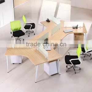 Modern Y Shaped 6 Person Office Workstation,call Center Partition (SZ-WSB326) thumbnail-1