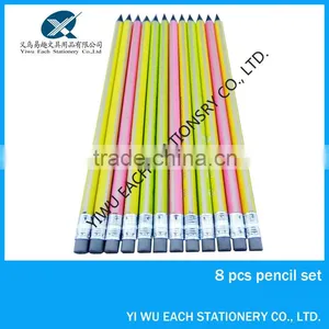7 Inch Wooden HB Yellow Pencil With Black Eraser thumbnail-1
