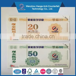 Promotion Voucher Paper With High Quality thumbnail-3