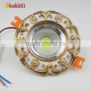 European LED Ceiling Light COB Lamp 3W 5w Resin + Aluminum LED Downlight thumbnail-2