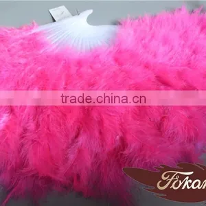 Handmade Craft Large Turkey Feather Hand Fan thumbnail-3