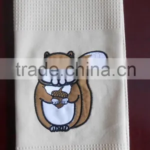 100%cotton Waffle Ebroidery Tea Towel thumbnail-1