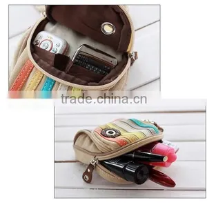 2016 China Supplier Cute Mini Satchel Canvas Waist Bag Waterproof Waist Bag Portable Shoulder Waist Bag thumbnail-6