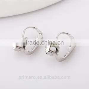 18K Gold/Silver Plate Clip On Pierced Earring Top Part Converter thumbnail-2