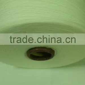 1/34 NE 100% POLYESTER MJS WAXED RAW WHITE YARN ON CONE FOR WEAVING thumbnail-2