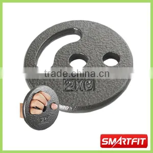 Grey Painted Iron Weight Plate With Handle thumbnail-1