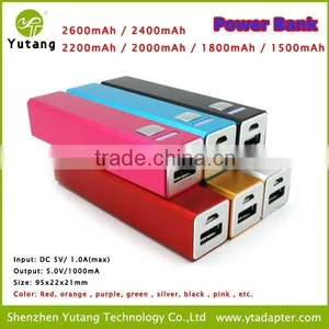 Portable Small Multi- Color 1800mAh Power Bank External Battery Charger USB thumbnail-1