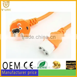 Gray ac Power Cord Power Cord With Male Female Plug for LCD Monitor thumbnail-1