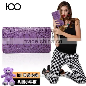 Unisex Men or Women Alligator Clutch 2016 Fashion Leather Wallet in Guangzhou Quality Choice thumbnail-4