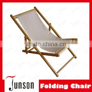 Customized Logo Promotional Gifts Wooden Folding Beach Chair thumbnail-1