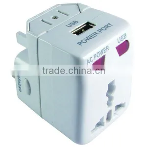 World Universal Travel Adaptor With USB Port thumbnail-1