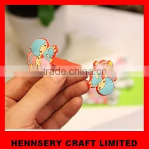 Customized Shape and Logo Soft Pvc Rubber Earphone Cable Cord Wrap thumbnail-1