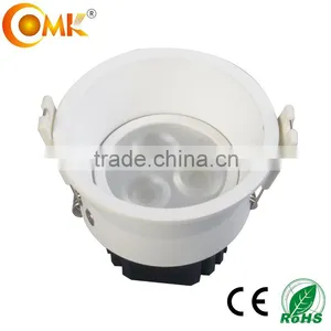 3*3W Brushed Black LED Recessed Downlight thumbnail-5