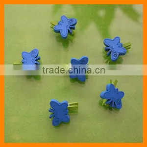 25mm Wooden Butterfly Clip Decoration thumbnail-5