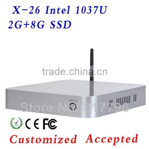Wholesale Mini pc Computer Case Box pc Net Computer INTEL C1037U 1.8GHz Dual-core Support WIN7, Linux,Ubuntu,Debian Etc. thumbnail-1